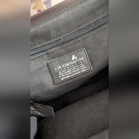 1991 Vintage Tapestry Purse Liz Claiborne - Picture 7 of 11